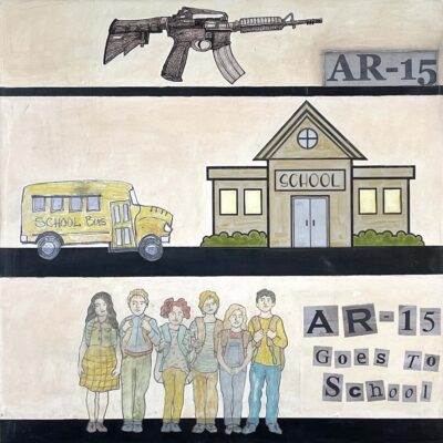 "AR-15"  20”x20”