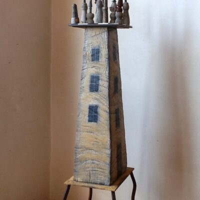 "Chess #5" 13”w x 13”d x 56”h