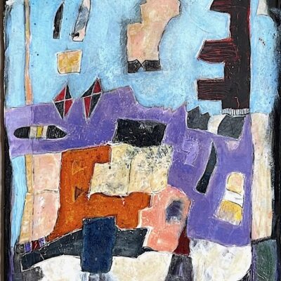 "Purple Hills" 27"w x 34"h 